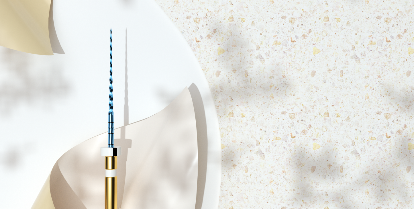 Mašininių endodontinių instrumentų rinkinys E-Felx BLUE 25mm (rinkinyje 6 instrumentai)
