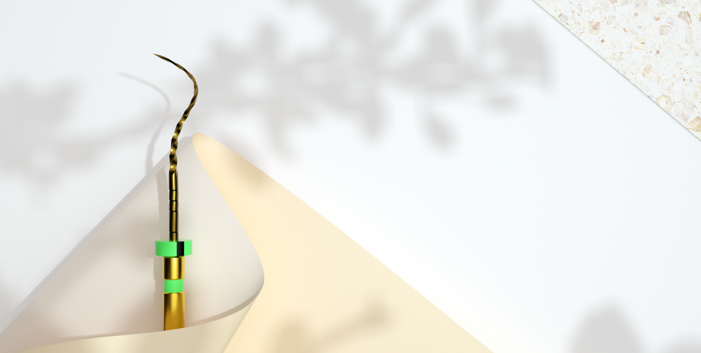 Mašininių endodontinių instrumentų rinkinys E-Felx GOLD 25mm (rinkinyje 6 instrumentai)